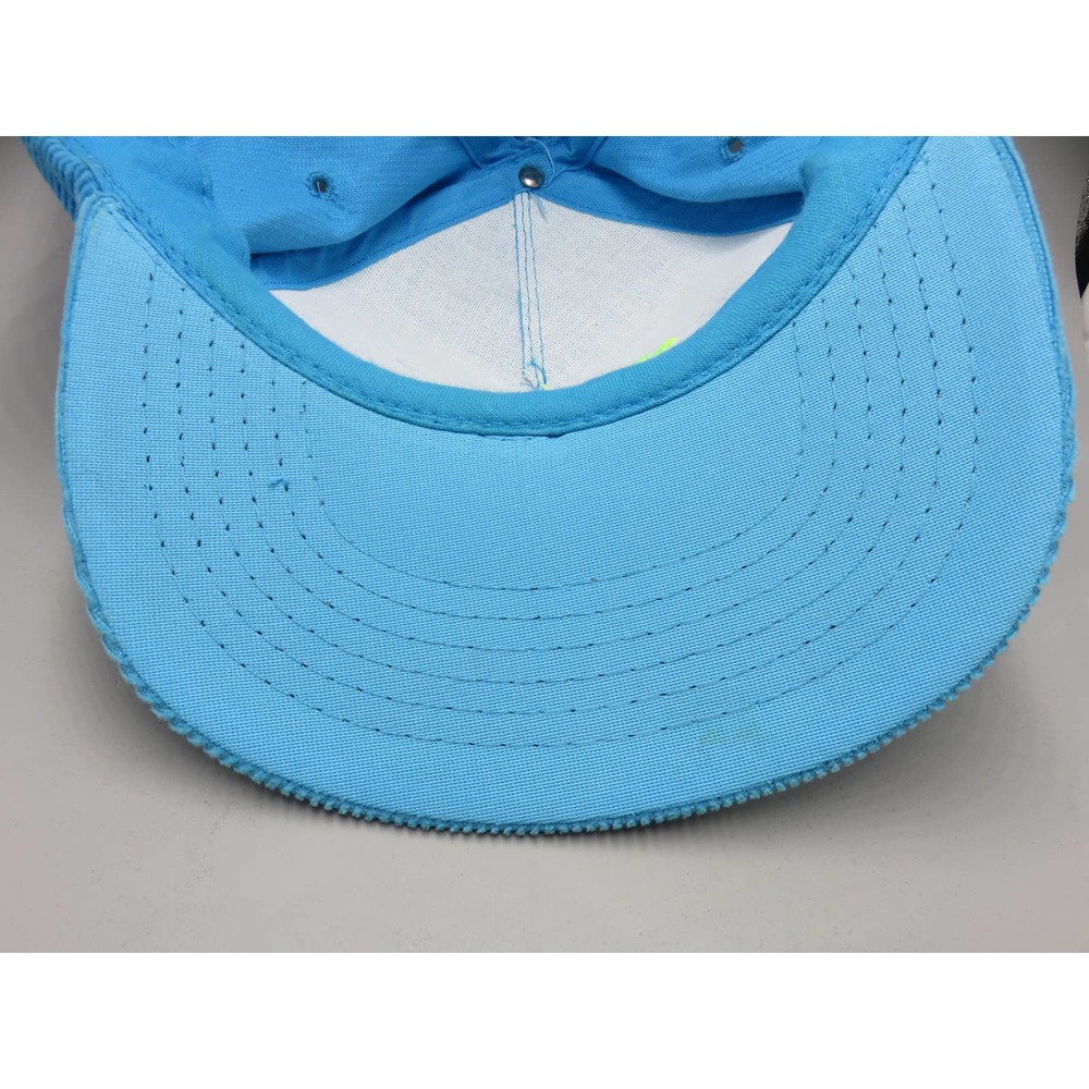 Vintage Corduroy Baseball Snapback Hat Telluride Colorado Yupoong Korea Mint - Picture 10 of 13